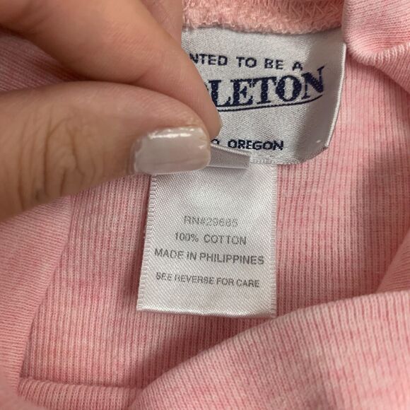 Vintage Pendleton Sweater Womens M Medium Pink Heather Soft Turtleneck Long Neck - Picture 9 of 12